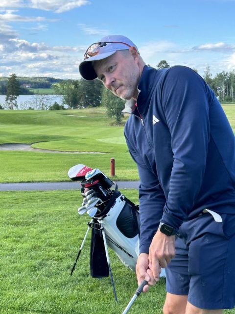Asle Berggaard chipping. Foto: Anne Jørgensen